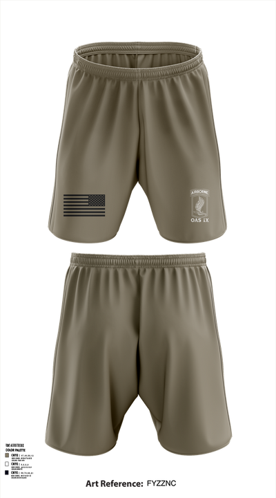 173RD ABN 21007449 Athletic Shorts With Pockets - 101