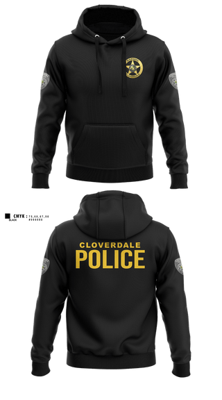 Hoodie, Cloverdale police department, Police, Teamtime, Team time, sublimation, custom sports apparel, team uniforms, spirit wear, spiritwear, sports uniforms, custom shirts, team store, custom team store, fundraiser sports, apparel fundraiser