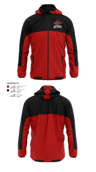 Windbreaker, DownEast Outlaws, Baseball, Teamtime, Team time, sublimation, custom sports apparel, team uniforms, spirit wear, spiritwear, sports uniforms, custom shirts, team store, custom team store, fundraiser sports, apparel fundraiser