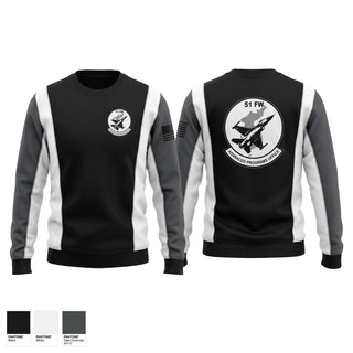 Crew Neck Sweatshirt, 51st Fighter Wing Advanced Programs Office, Air Force, Teamtime, Team time, sublimation, custom sports apparel, team uniforms, spirit wear, spiritwear, sports uniforms, custom shirts, team store, custom team store, fundraiser sports, apparel fundraiser