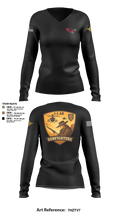 1-1 Attack Battalion, HHC, S2 65636649 Women's Long Sleeve V-neck Shirt - 102