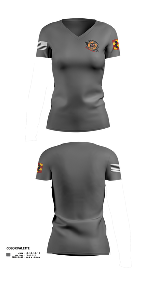 Womens Short Sleeve Vneck Shirt, 434th FA BDE H2F, Army, Teamtime, Team time, sublimation, custom sports apparel, team uniforms, spirit wear, spiritwear, sports uniforms, custom shirts, team store, custom team store, fundraiser sports, apparel fundraiser