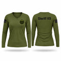 Clay County Sheriff’s Office K9 Women's Long Sleeve V-neck Shirt - 1