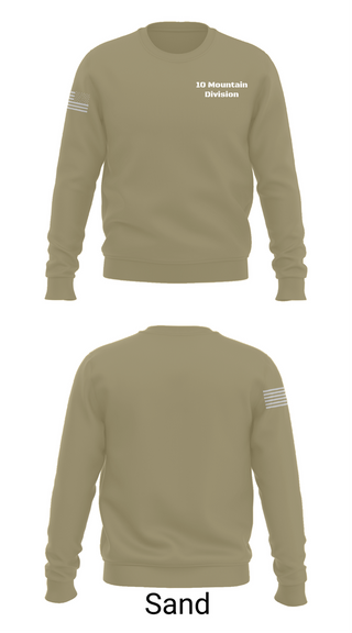 Crew Neck Sweatshirt, 10 Mountain Division, , Teamtime, Team time, sublimation, custom sports apparel, team uniforms, spirit wear, spiritwear, sports uniforms, custom shirts, team store, custom team store, fundraiser sports, apparel fundraiser