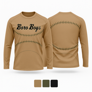 Long Sleeve Performance Shirt, Boro Boys, Baseball, Teamtime, Team time, sublimation, custom sports apparel, team uniforms, spirit wear, spiritwear, sports uniforms, custom shirts, team store, custom team store, fundraiser sports, apparel fundraiser