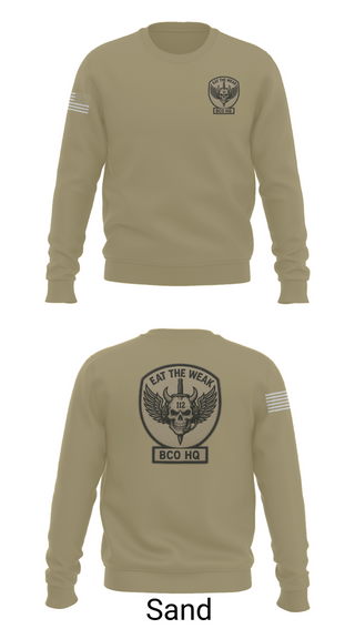 Crew Neck Sweatshirt, 112th Signal Battalion Bravo Company, , Teamtime, Team time, sublimation, custom sports apparel, team uniforms, spirit wear, spiritwear, sports uniforms, custom shirts, team store, custom team store, fundraiser sports, apparel fundraiser