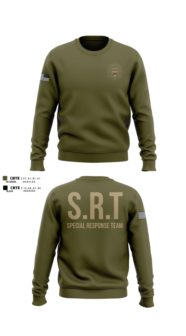 Crew Neck Sweatshirt, Tri-County SRT, Police, Teamtime, Team time, sublimation, custom sports apparel, team uniforms, spirit wear, spiritwear, sports uniforms, custom shirts, team store, custom team store, fundraiser sports, apparel fundraiser