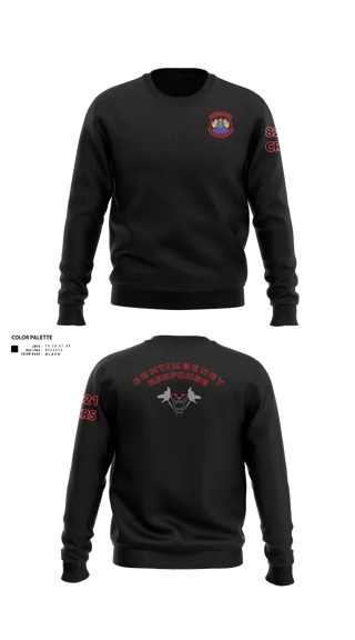Crew Neck Sweatshirt, 821 CRS, Air Force, Teamtime, Team time, sublimation, custom sports apparel, team uniforms, spirit wear, spiritwear, sports uniforms, custom shirts, team store, custom team store, fundraiser sports, apparel fundraiser