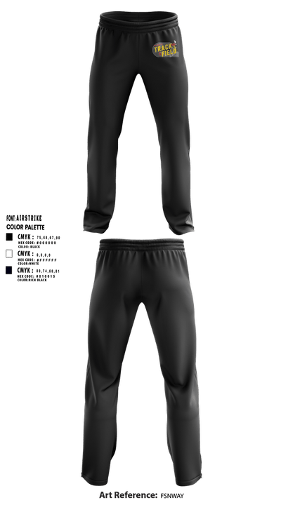 Fairbury Jeffs Track & Field 4428819 Sweatpants - 6