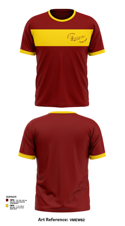 South Stokes Saura Band 30412407 Short Sleeve Performance Shirt - 53