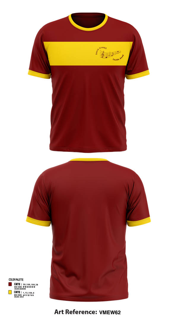 Short Sleeve Performance Shirt, South Stokes Saura Band, Spirit Store, Teamtime, Team time, sublimation, custom sports apparel, team uniforms, spirit wear, spiritwear, sports uniforms, custom shirts, team store, custom team store, fundraiser sports, apparel fundraiser