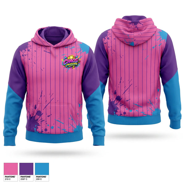 Hoodie, Chaos Chasers, Softball, Teamtime, Team time, sublimation, custom sports apparel, team uniforms, spirit wear, spiritwear, sports uniforms, custom shirts, team store, custom team store, fundraiser sports, apparel fundraiser