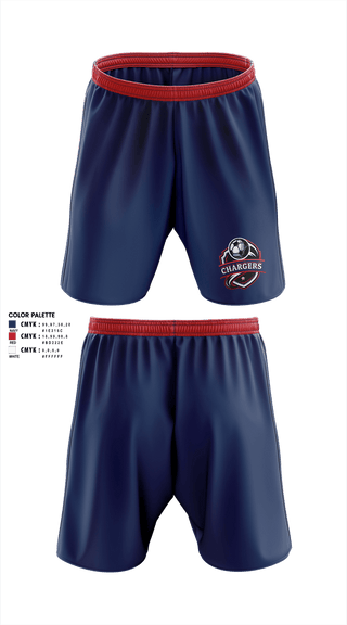 Mens Soccer Shorts, Chargers, Men's Soccer, Teamtime, Team time, sublimation, custom sports apparel, team uniforms, spirit wear, spiritwear, sports uniforms, custom shirts, team store, custom team store, fundraiser sports, apparel fundraiser