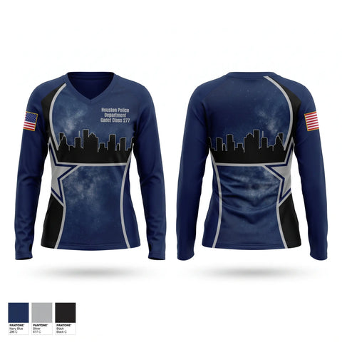 Old School Cotton Feel Shirt, Houston Police Department Cadet Class 277, Police, Teamtime, Team time, sublimation, custom sports apparel, team uniforms, spirit wear, spiritwear, sports uniforms, custom shirts, team store, custom team store, fundraiser sports, apparel fundraiser