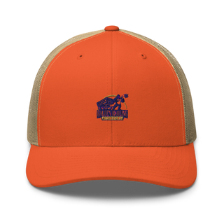 Golden Hauling And Demolition Retro Trucker Hat | Yupoong 6606