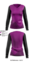 Simplicity Dance Team 81874019 Women's Long Sleeve V-neck Shirt - 2