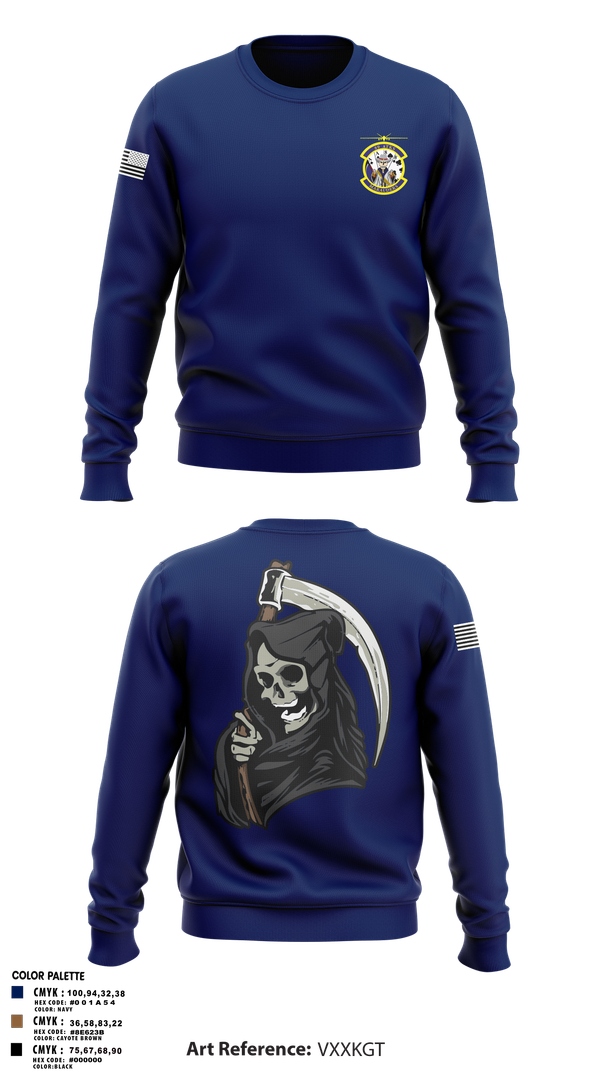 Crew Neck Sweatshirt, 89th ATKS, Air Force, Teamtime, Team time, sublimation, custom sports apparel, team uniforms, spirit wear, spiritwear, sports uniforms, custom shirts, team store, custom team store, fundraiser sports, apparel fundraiser