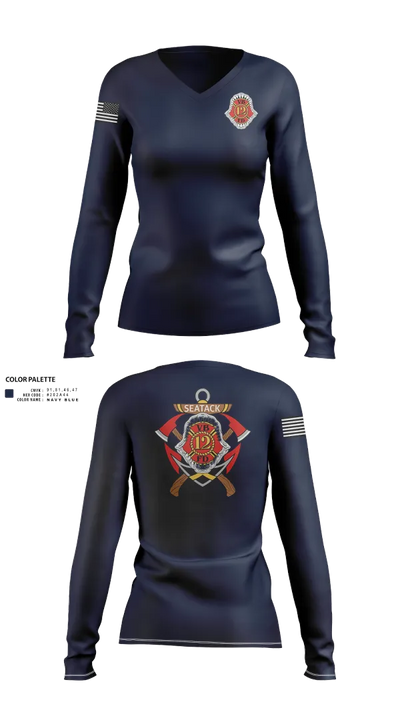 Company 12 42444704 Women's Long Sleeve V-neck Shirt - 22