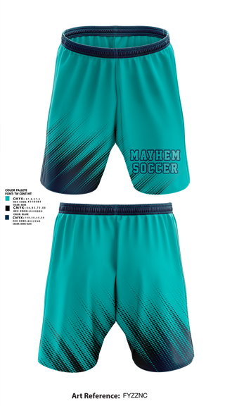 Athletic Shorts With Pockets, Mayhem, Men's Soccer, Teamtime, Team time, sublimation, custom sports apparel, team uniforms, spirit wear, spiritwear, sports uniforms, custom shirts, team store, custom team store, fundraiser sports, apparel fundraiser