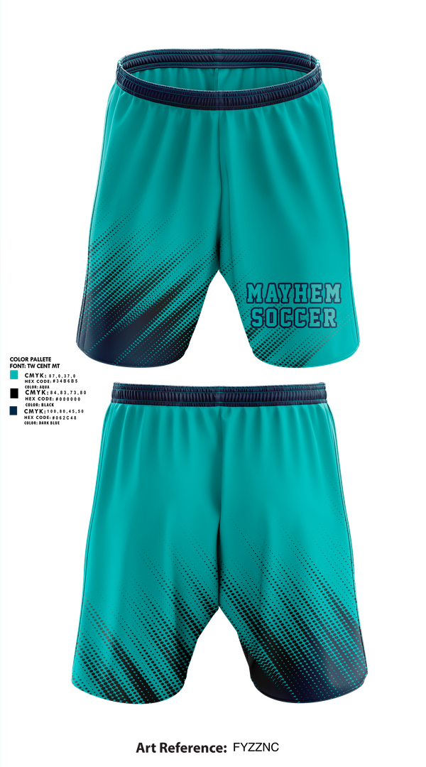 Athletic Shorts With Pockets, Mayhem, Men's Soccer, Teamtime, Team time, sublimation, custom sports apparel, team uniforms, spirit wear, spiritwear, sports uniforms, custom shirts, team store, custom team store, fundraiser sports, apparel fundraiser