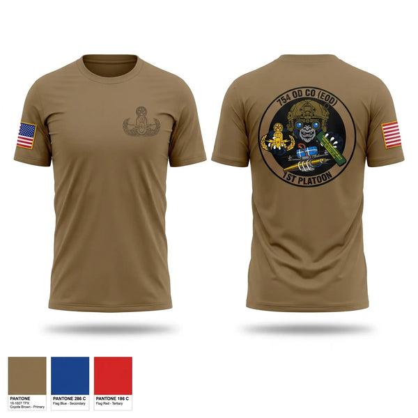 Short Sleeve Performance Shirt, 1PLT 754th OD CO (EOD), Army, Teamtime, Team time, sublimation, custom sports apparel, team uniforms, spirit wear, spiritwear, sports uniforms, custom shirts, team store, custom team store, fundraiser sports, apparel fundraiser