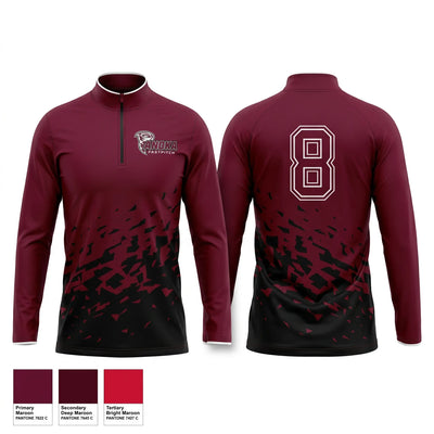 Anoka Tornadoes 88983884 Quarter Zip Jacket - 1