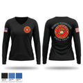 Ruskin Highschool MCJROTC drill team 60499164 Women's Long Sleeve V-neck Shirt - 1
