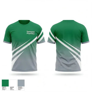 Short Sleeve Performance Shirt, Thompson Pharmacy, Baseball, Teamtime, Team time, sublimation, custom sports apparel, team uniforms, spirit wear, spiritwear, sports uniforms, custom shirts, team store, custom team store, fundraiser sports, apparel fundraiser