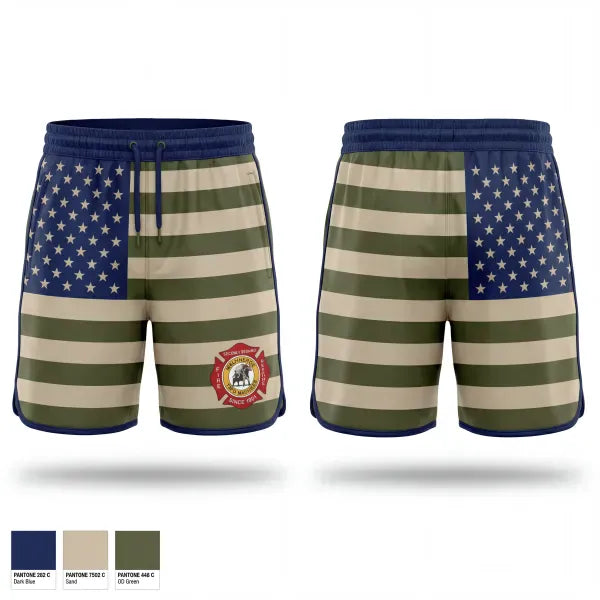Athletic Shorts With Pockets, Wellington Fire District, Fire Department, Teamtime, Team time, sublimation, custom sports apparel, team uniforms, spirit wear, spiritwear, sports uniforms, custom shirts, team store, custom team store, fundraiser sports, apparel fundraiser