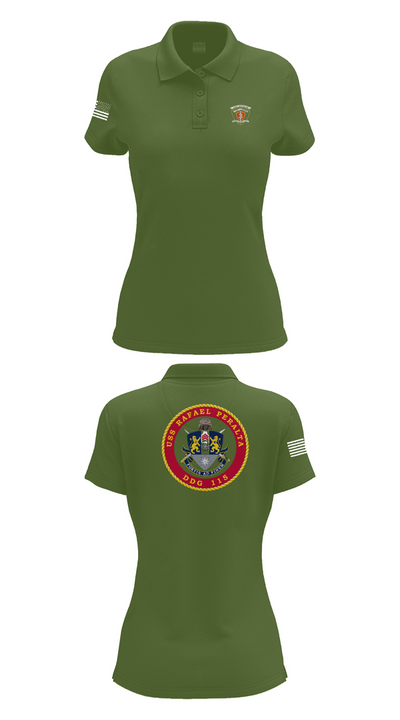 USS Rafael Peralta DDG 115 35678200 Women's Short Sleeve Performance Polo  - 52
