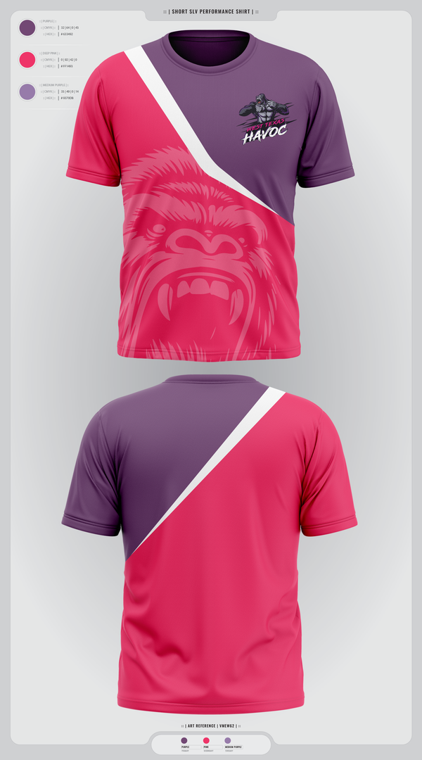 Short Sleeve Performance Shirt, West texas Havoc, Baseball, Teamtime, Team time, sublimation, custom sports apparel, team uniforms, spirit wear, spiritwear, sports uniforms, custom shirts, team store, custom team store, fundraiser sports, apparel fundraiser