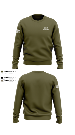 Crew Neck Sweatshirt, Elsie Fire Department, Fire Department, Teamtime, Team time, sublimation, custom sports apparel, team uniforms, spirit wear, spiritwear, sports uniforms, custom shirts, team store, custom team store, fundraiser sports, apparel fundraiser