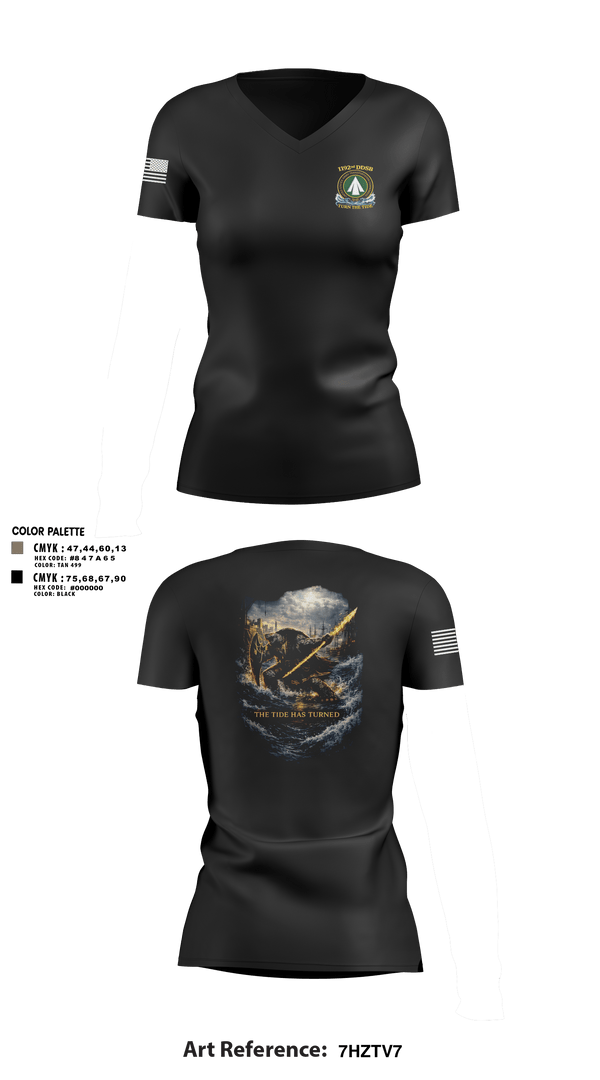 Womens Short Sleeve Vneck Shirt, 1192nd DDSB, Army, Teamtime, Team time, sublimation, custom sports apparel, team uniforms, spirit wear, spiritwear, sports uniforms, custom shirts, team store, custom team store, fundraiser sports, apparel fundraiser