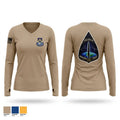Task Force Dagger Women's Long Sleeve V-neck Shirt - 1