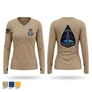 Womens Long Sleeve Vneck Shirt, Task Force Dagger, Army, Teamtime, Team time, sublimation, custom sports apparel, team uniforms, spirit wear, spiritwear, sports uniforms, custom shirts, team store, custom team store, fundraiser sports, apparel fundraiser