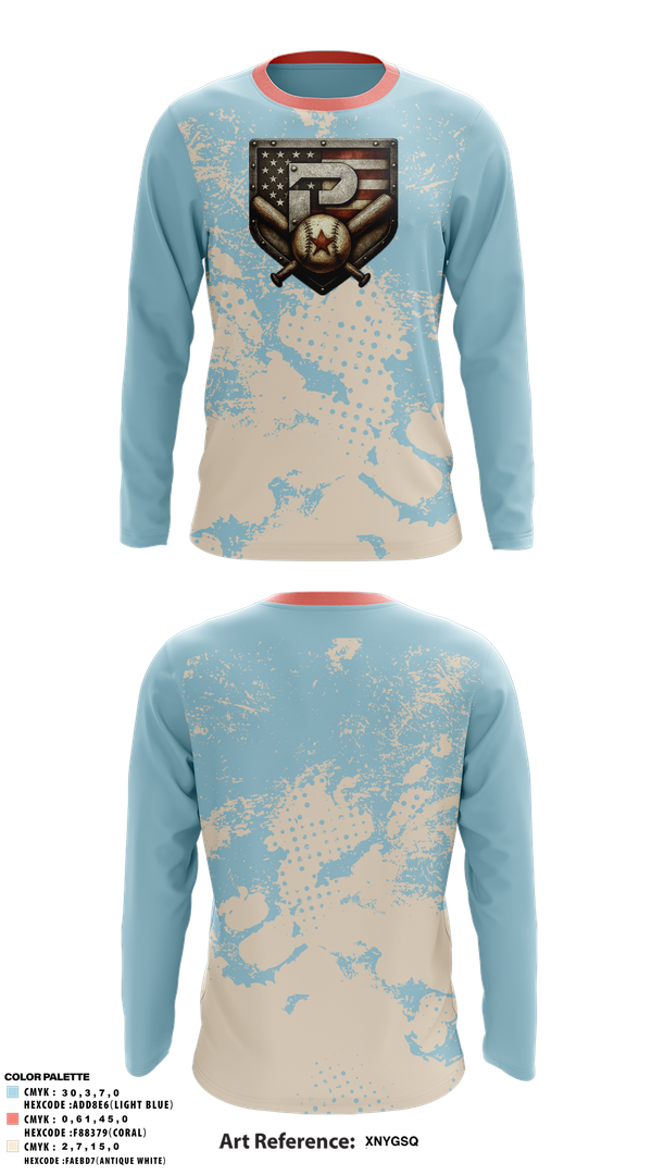 Long Sleeve Performance Shirt, PRIMETIME, Baseball, Teamtime, Team time, sublimation, custom sports apparel, team uniforms, spirit wear, spiritwear, sports uniforms, custom shirts, team store, custom team store, fundraiser sports, apparel fundraiser