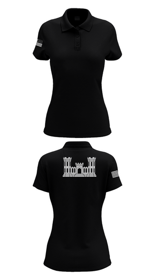 Womens Short Sleeve Performance Polo, B 103 EN BN, National Guard, Teamtime, Team time, sublimation, custom sports apparel, team uniforms, spirit wear, spiritwear, sports uniforms, custom shirts, team store, custom team store, fundraiser sports, apparel fundraiser
