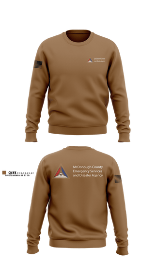 Crew Neck Sweatshirt, McDonough County, Fire Department, Teamtime, Team time, sublimation, custom sports apparel, team uniforms, spirit wear, spiritwear, sports uniforms, custom shirts, team store, custom team store, fundraiser sports, apparel fundraiser