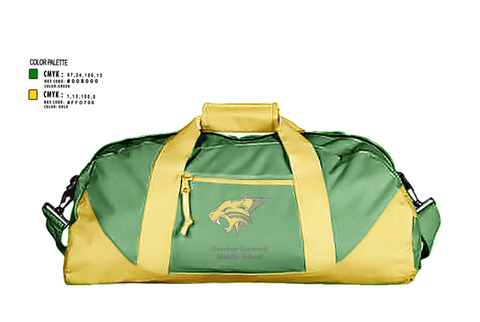 Duffle Bag, BLMS Volleyball, Women's Volleyball, Teamtime, Team time, sublimation, custom sports apparel, team uniforms, spirit wear, spiritwear, sports uniforms, custom shirts, team store, custom team store, fundraiser sports, apparel fundraiser