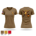 1st TIAD Women's Short Sleeve V-neck Shirt - 1