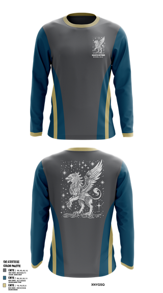 Long Sleeve Performance Shirt, Galactic Gryphons, Bowling, Teamtime, Team time, sublimation, custom sports apparel, team uniforms, spirit wear, spiritwear, sports uniforms, custom shirts, team store, custom team store, fundraiser sports, apparel fundraiser