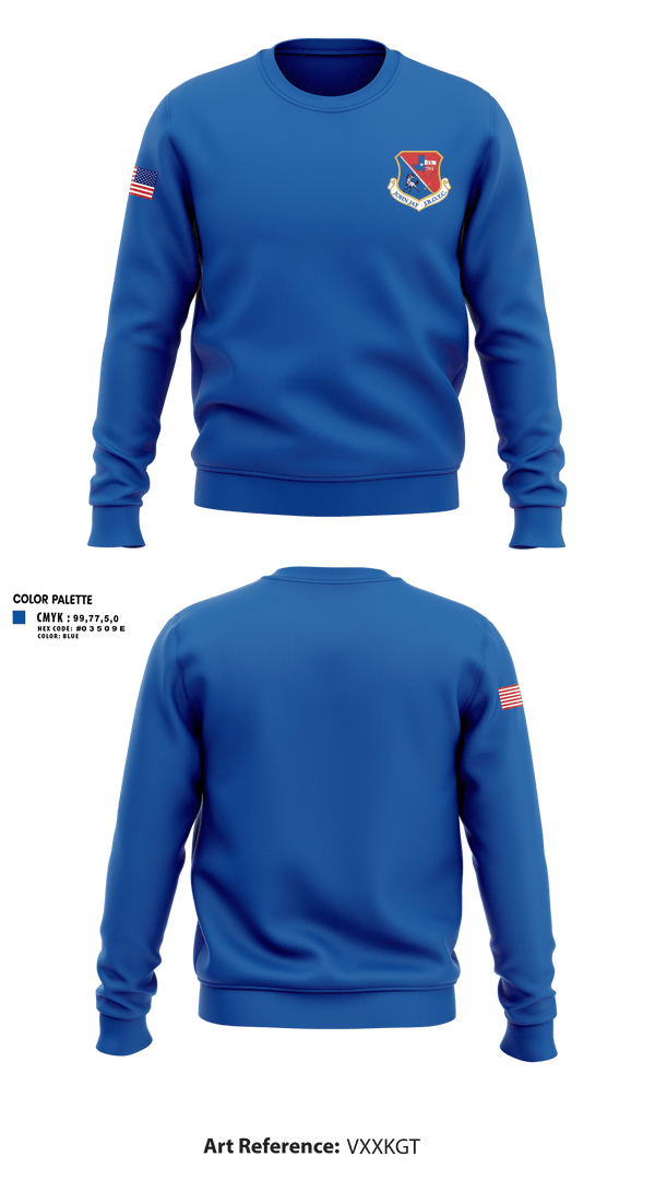 Crew Neck Sweatshirt, Tx-782nd, Air Force, Teamtime, Team time, sublimation, custom sports apparel, team uniforms, spirit wear, spiritwear, sports uniforms, custom shirts, team store, custom team store, fundraiser sports, apparel fundraiser