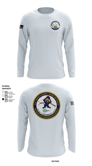 Long Sleeve Performance Shirt, Marcus Island Loran Station, Coast Guard, Teamtime, Team time, sublimation, custom sports apparel, team uniforms, spirit wear, spiritwear, sports uniforms, custom shirts, team store, custom team store, fundraiser sports, apparel fundraiser