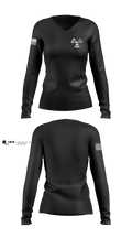 NCR STC Women's Long Sleeve V-neck Shirt - 3