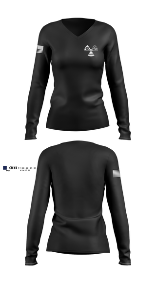 Womens Long Sleeve Vneck Shirt, NCR STC, Police, Teamtime, Team time, sublimation, custom sports apparel, team uniforms, spirit wear, spiritwear, sports uniforms, custom shirts, team store, custom team store, fundraiser sports, apparel fundraiser