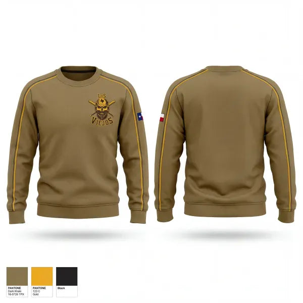 Crew Neck Sweatshirt, Los Viejos, Baseball, Teamtime, Team time, sublimation, custom sports apparel, team uniforms, spirit wear, spiritwear, sports uniforms, custom shirts, team store, custom team store, fundraiser sports, apparel fundraiser