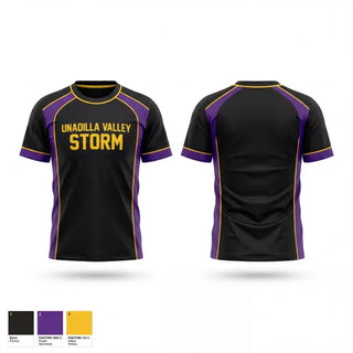 Soft Poly Tee Cotton Like Feel, Unadilla Valley Storm, Bowling, Teamtime, Team time, sublimation, custom sports apparel, team uniforms, spirit wear, spiritwear, sports uniforms, custom shirts, team store, custom team store, fundraiser sports, apparel fundraiser