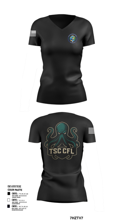 Tsc cfl 79099869 Women's Short Sleeve V-neck Shirt - 101