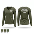 MPD SRT Women's Long Sleeve V-neck Shirt - 1