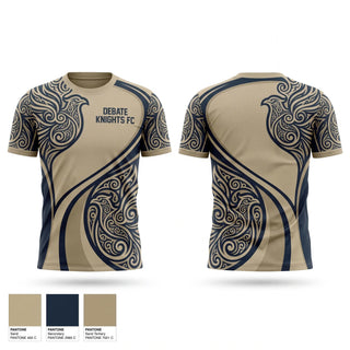 Football Jersey, debate Knights FC, Men's Soccer, Teamtime, Team time, sublimation, custom sports apparel, team uniforms, spirit wear, spiritwear, sports uniforms, custom shirts, team store, custom team store, fundraiser sports, apparel fundraiser